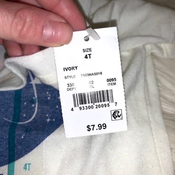 Twin NASA Future Astronaut Shirt 4T - Picture 3 of 4